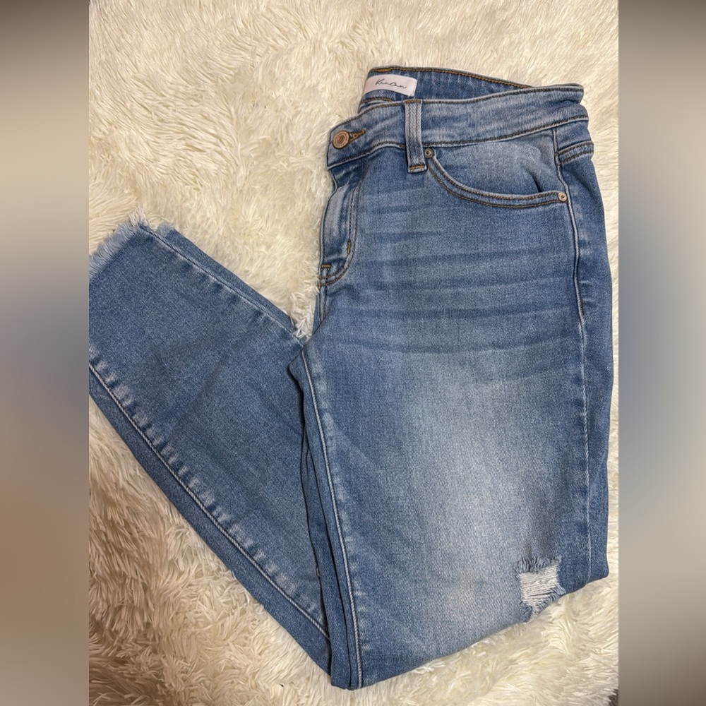 KanCan Light Blue Distressed Women Jeans